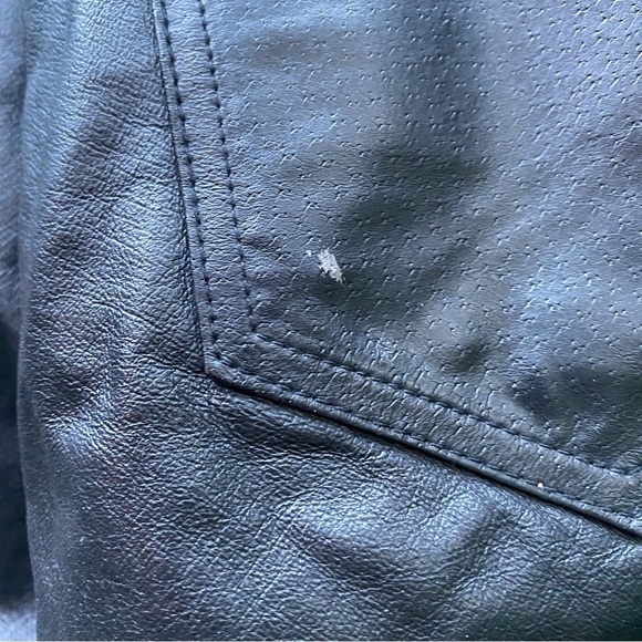 Vintage Babatelle Black Leather High Waist Pants Size 8 - Picture 8 of 13